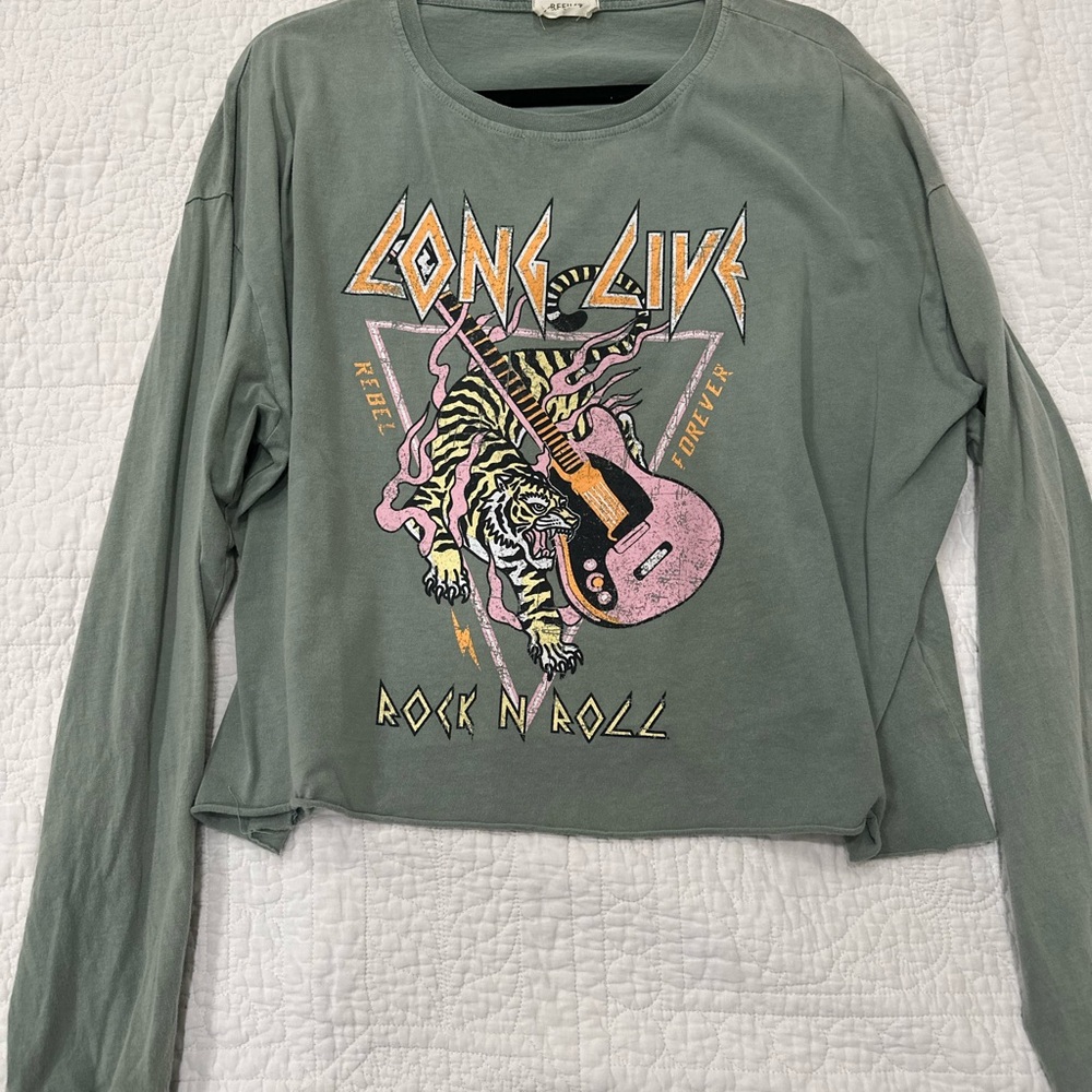 Graphic Rock Band Long Sleeve Tee